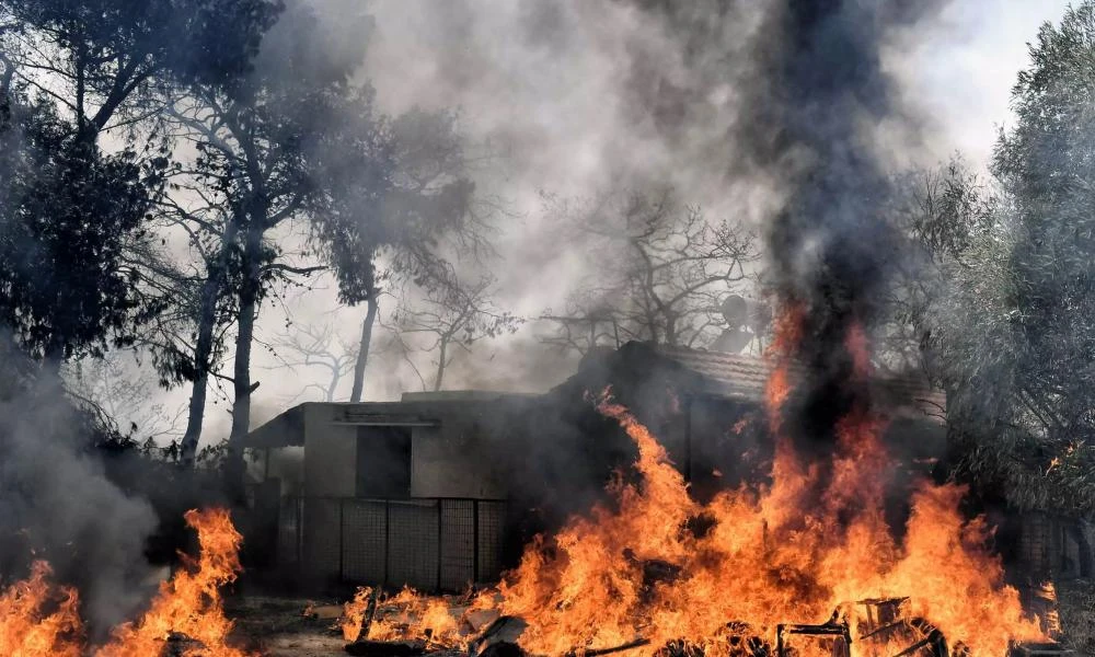 Πυρκαγιά σε αγροτοδασική έκταση στην Αγία Τριάδα Βοιωτίας